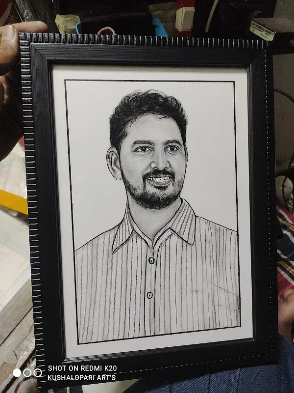 Kushalopari art | pencil portrait | pencil sketch | realistic pencil |oil on canvas |oil painting| Blood art|