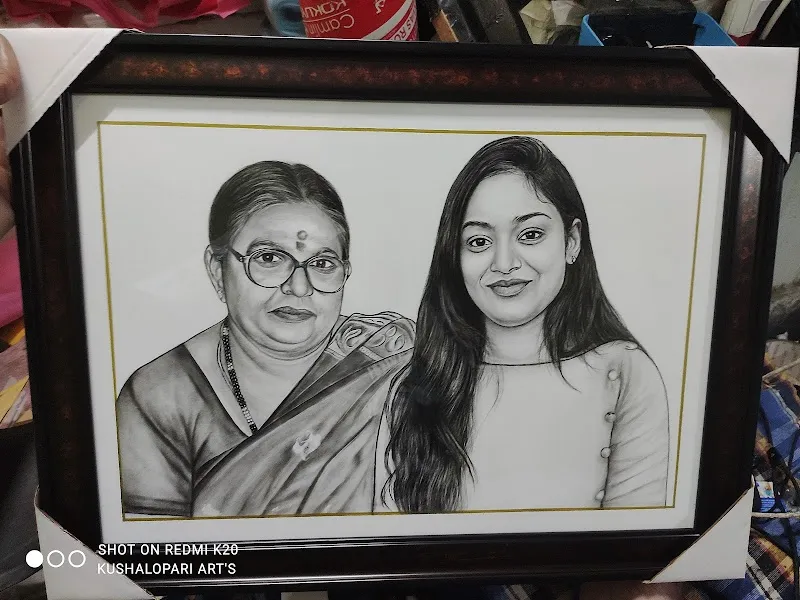 Kushalopari art | pencil portrait | pencil sketch | realistic pencil |oil on canvas |oil painting| Blood art|