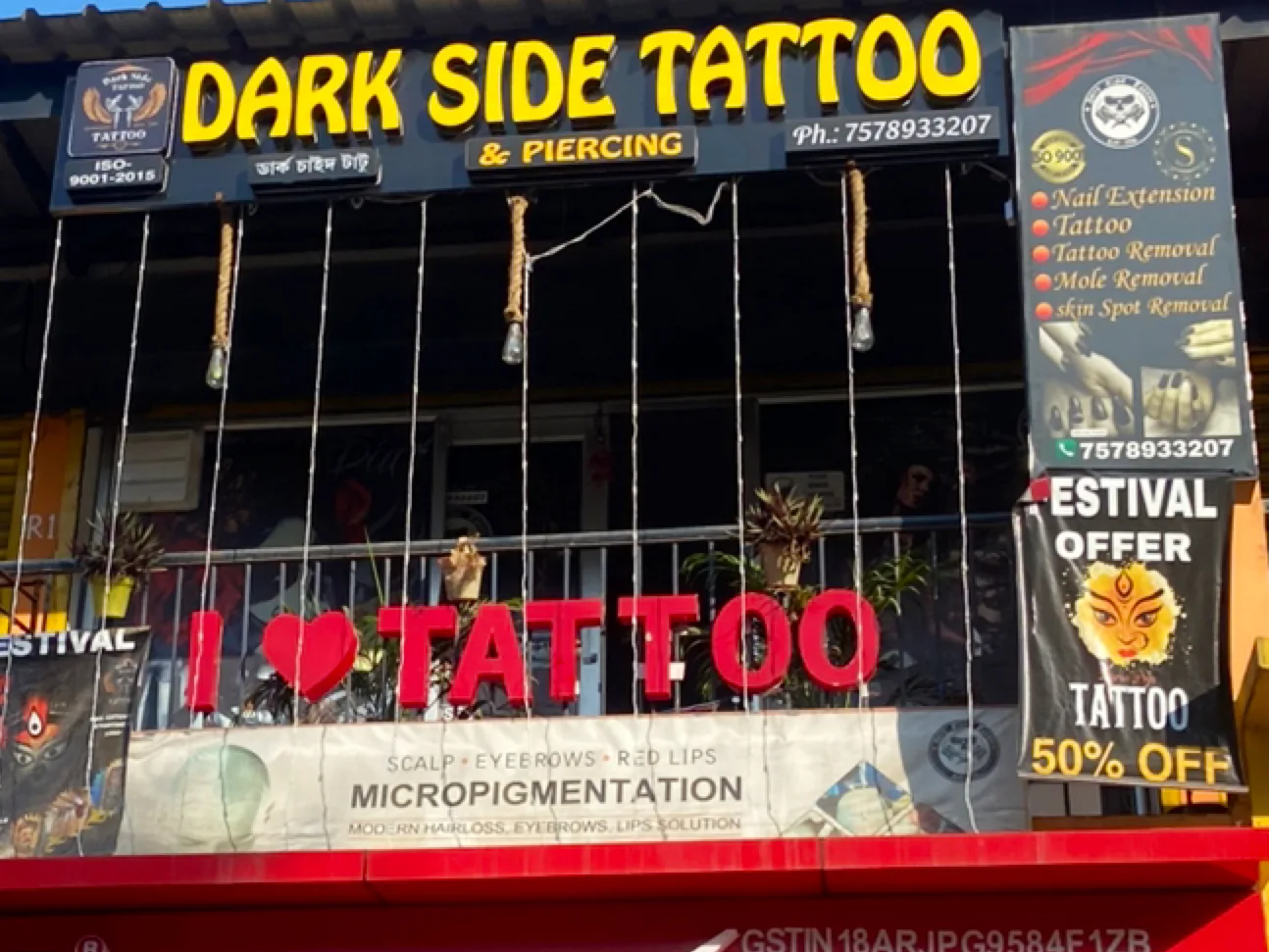 DARK SIDE TATTOO STUDIO : Best tattoo studio & Specialists in Permanent Tattoos & Piercings in narengi , guwahati
