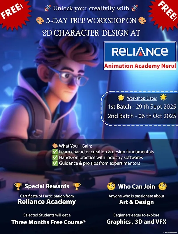 Reliance Animation Academy – Animation, VFX & Graphic Design Institute in Nerul, Navi Mumbai & Panvel