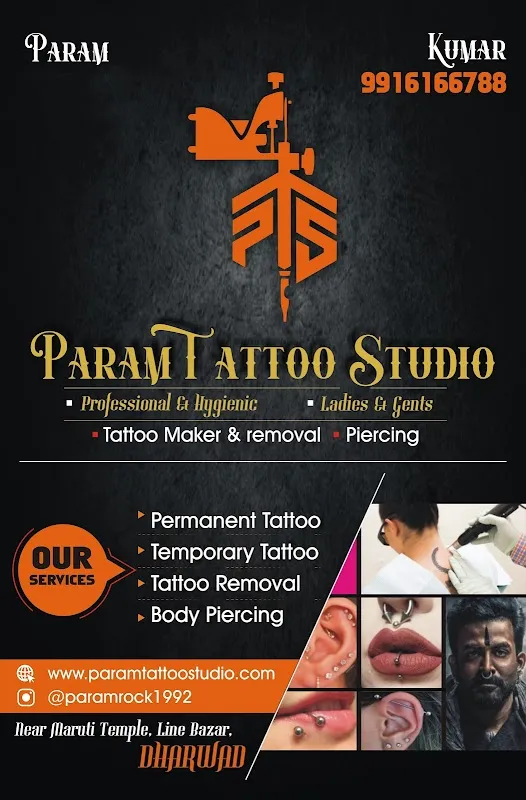 Param Tattoo Studio (Maker, Removal and Body Piercing)