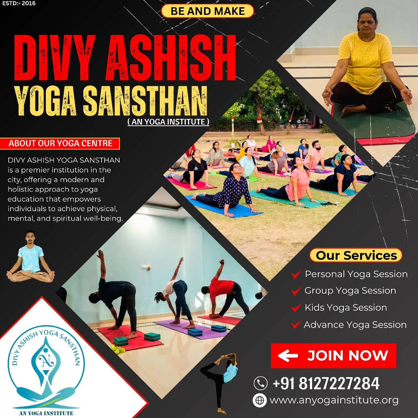 1.0 DIVY ASHISH YOGA SANSTHAN ( AN Yoga Institute)