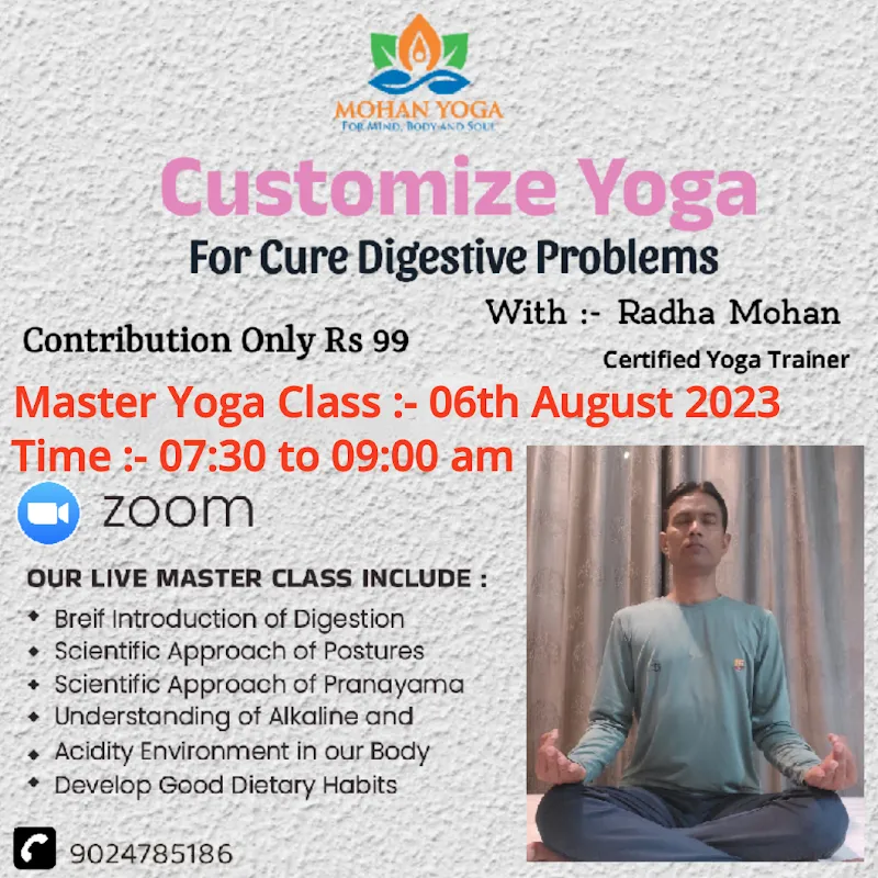 Mohan Yoga - Yoga Classes for Weight Loss, General Fitness & Wellbeing and Therapeutic Yoga for Chronic Disease
