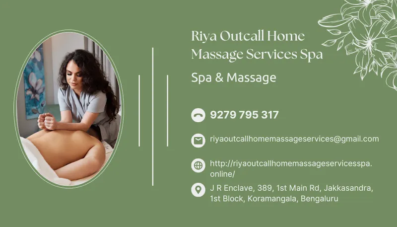 Riya Outcall Home Massage Services Spa Bengaluru