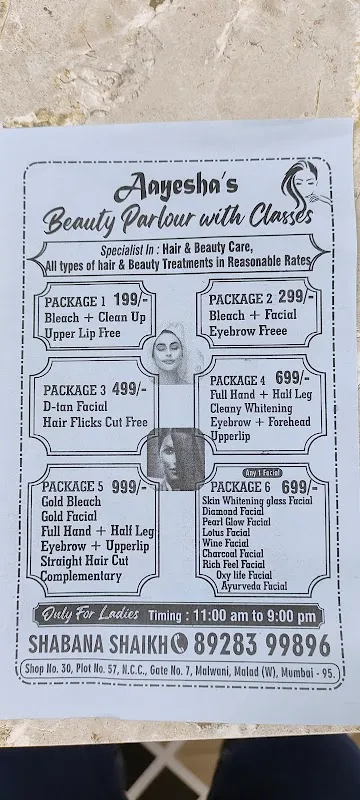 Aayesha's Beauty parlour