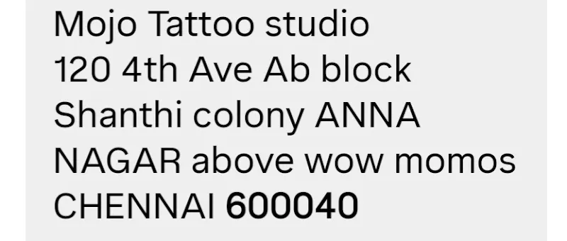 Mojo Tattoo Studio | Chennai No.1 Leading tattoo Studio