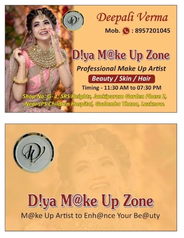 Diya Make Up Zone & Diya Boutique Zone - (Beauty Salon Services, Boutique Fashion & Professional Training Academy )