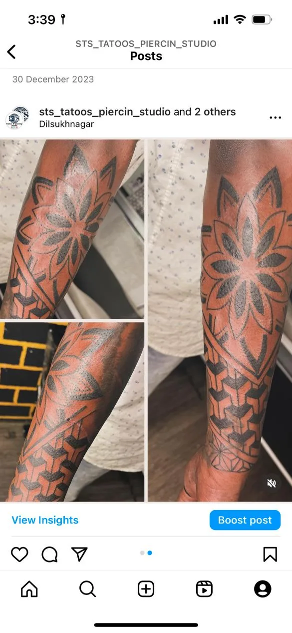 STS Tattoo's and Piercing & Removal studio TRAINING ACADEMY Dilsukhnagar