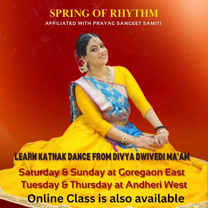 Kathak Dance Class | Singing Class | Bollywood Semi-Classical Dance Class | Music Class | SPRING OF RHYTHM | Divya Dwivedi