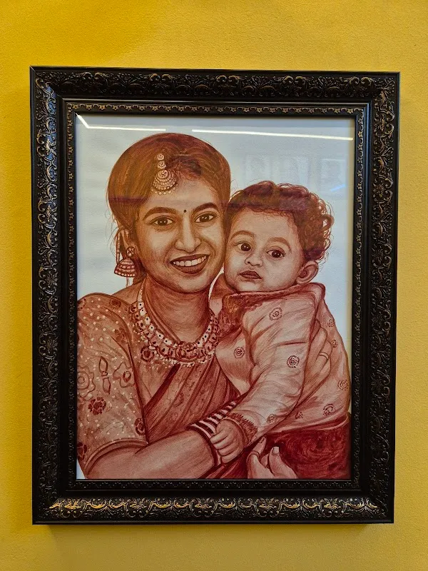 Sharan arts blood painting Artist