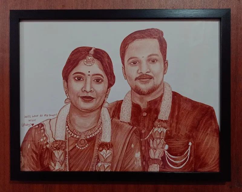 Sharan arts blood painting Artist