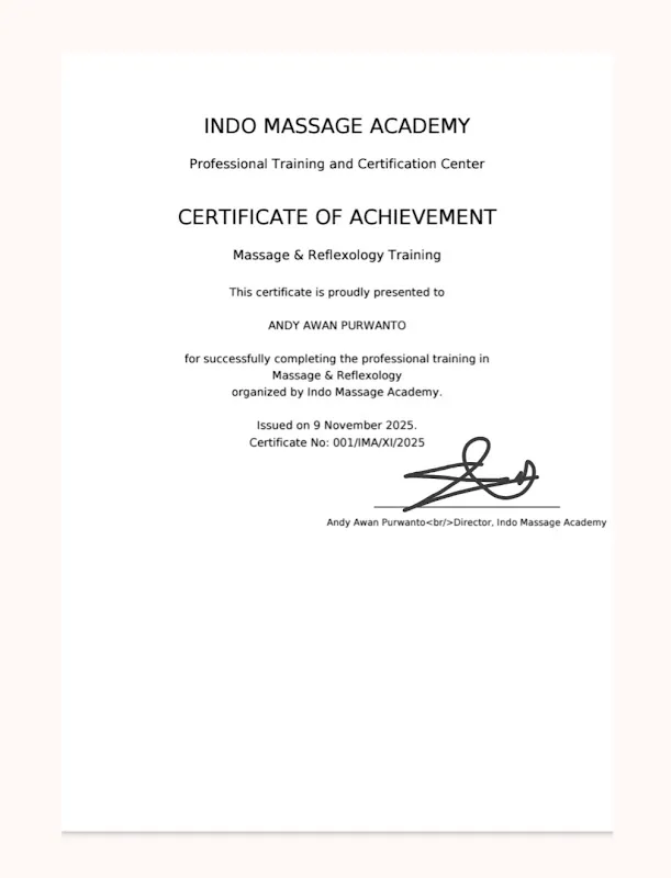 BATAM MASSAGE HOTEL & HOME SERVICE Male And Female Therapists