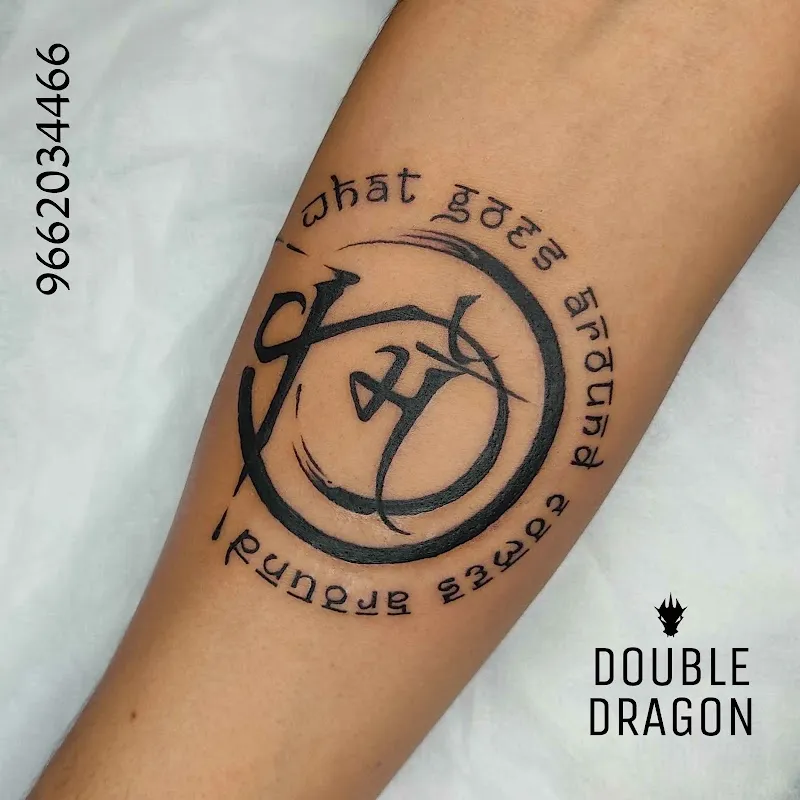 Double Dragon Tattoo || Ahmedabad || creative tattoo studio in ahmedabad || Piercing