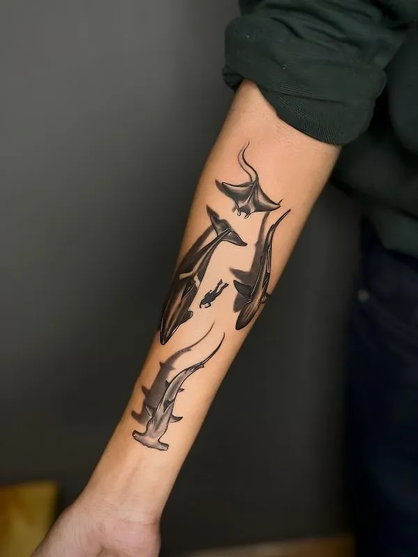 Black and grey tattoo studio