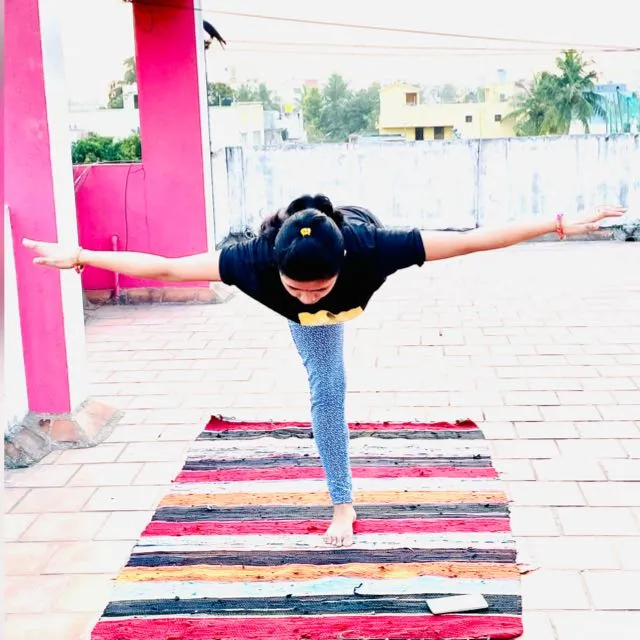 Peaceful yoga studio