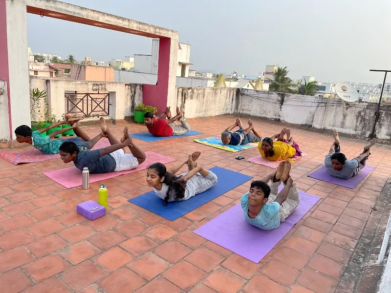 Peaceful yoga studio