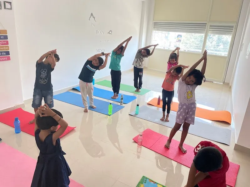 Peaceful yoga studio