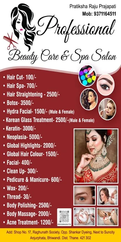 Professional beauty care & spa salon