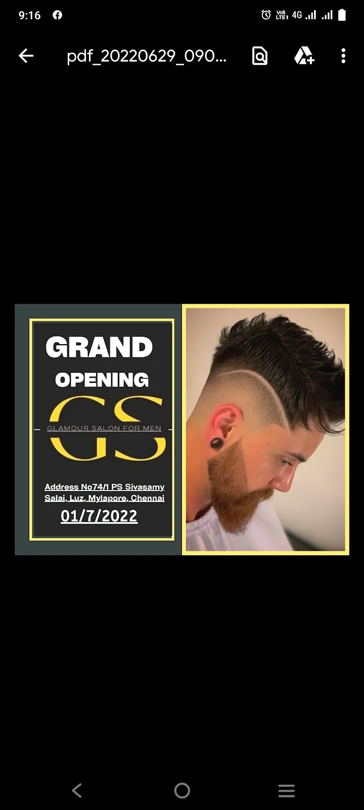 Glamour salon for men