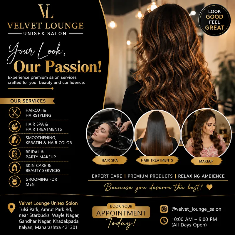Velvet lounge unisex salon