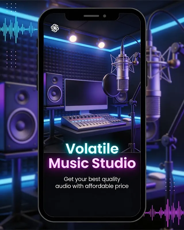 Volatile music studio