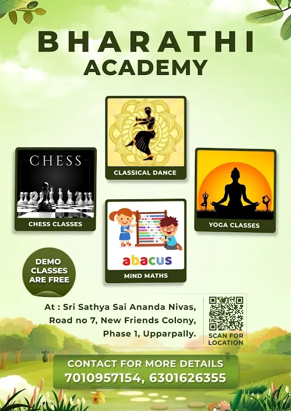 BHARATHI ACADEMY for YOGA, CHESS & CLASICAL DANCE at UPPERPALLY ATTAPUR
