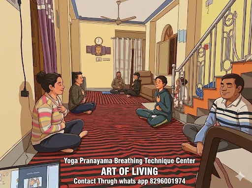 Yoga Pranayama breathing technique Center ART OF LIVING.