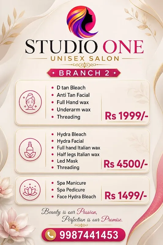 Studio one Branch 2 unisex salon