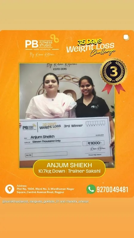 PBS Fitness Studio Nariakhaadaeast (Womens Gym in Nagpur for Weight Loss & Strength Training)