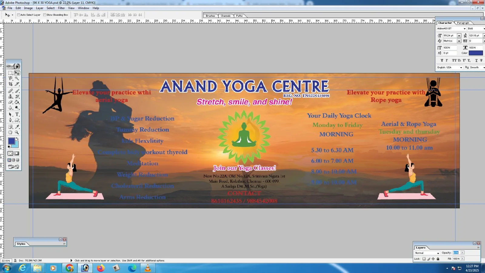 Anand yoga class