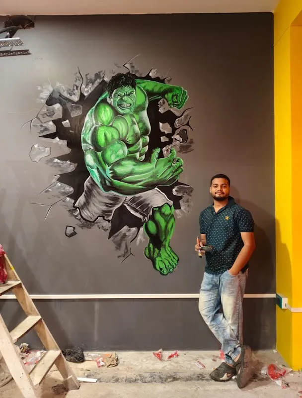 Artist shekhar das(sd wall painting)